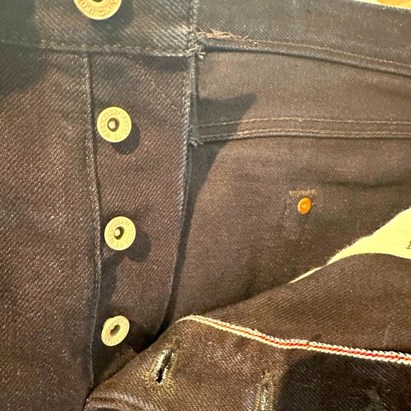 IRON HEART 633S II 21OZ SELVEDGE JEANS - STRAIGHT TAPERED - Picture 4 of 11